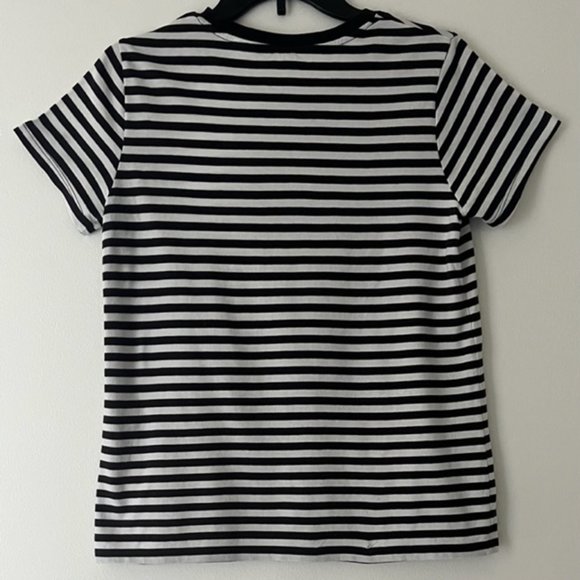 COPY - Levi's Small Navy/White Stripe T-shirt - Picture 5 of 10